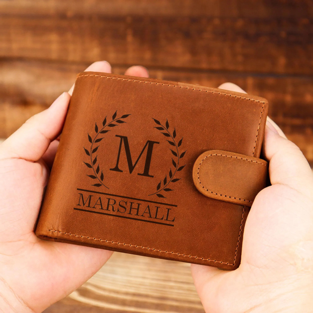 Personalized Minimalist Dermis Leather Wallet | GC017