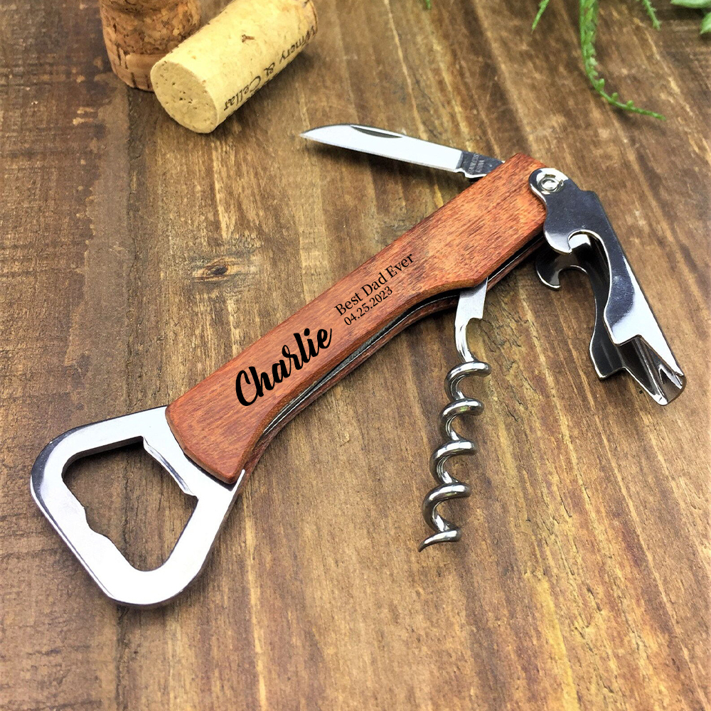 Warm Wood Warm World Style XXXIX ( Personalized Bottle Opener)
