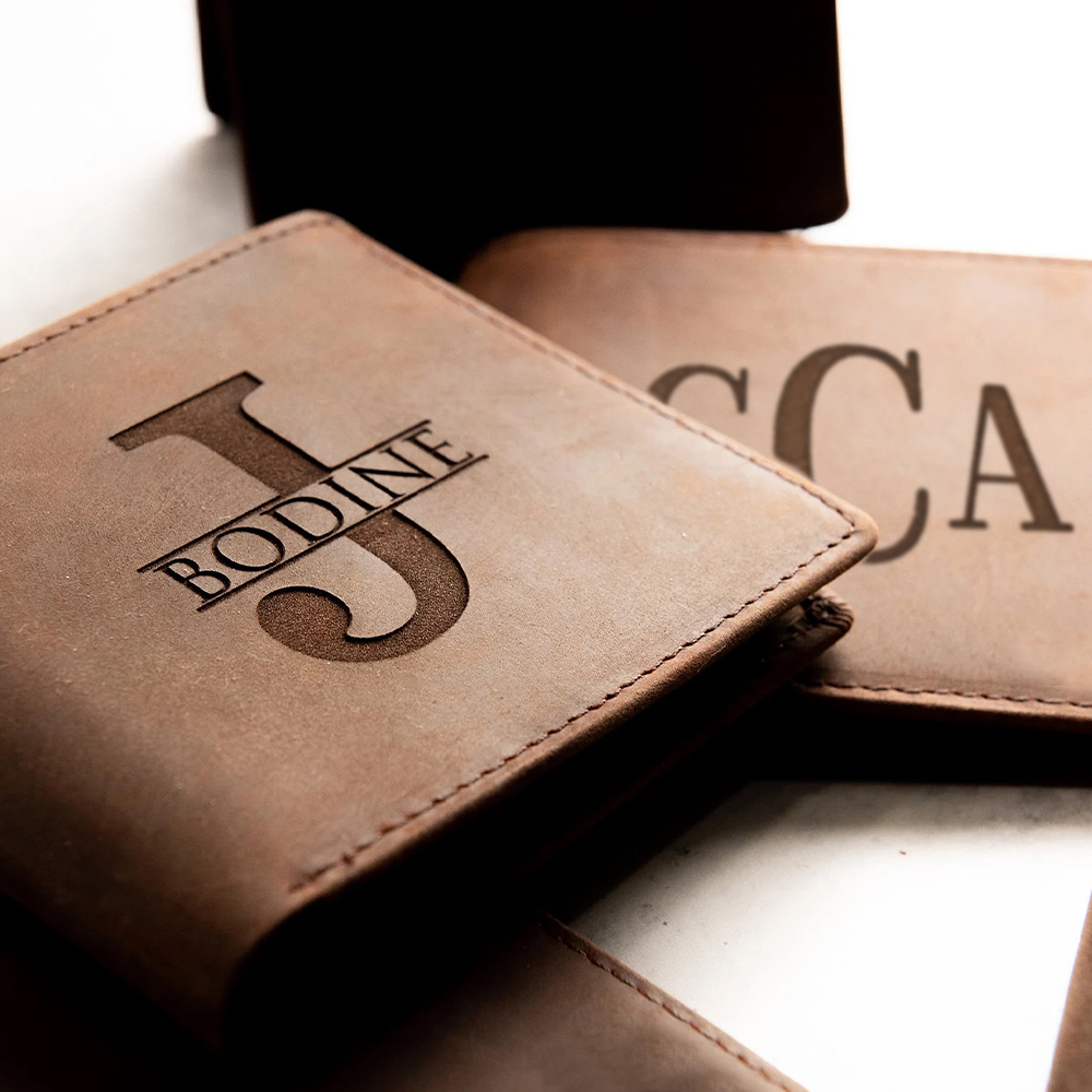Personalized Leather RFID Wallet | GC010