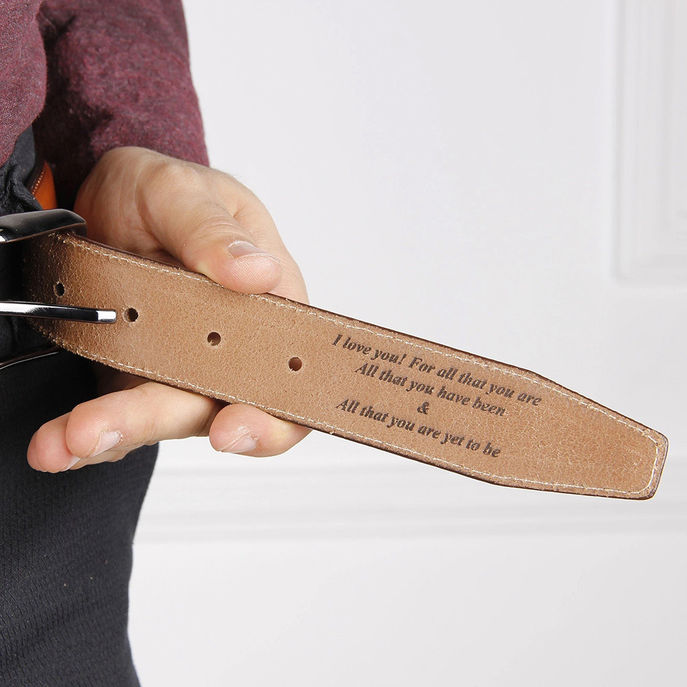 Personalized Vintage Handmade Leather Belt | GC001