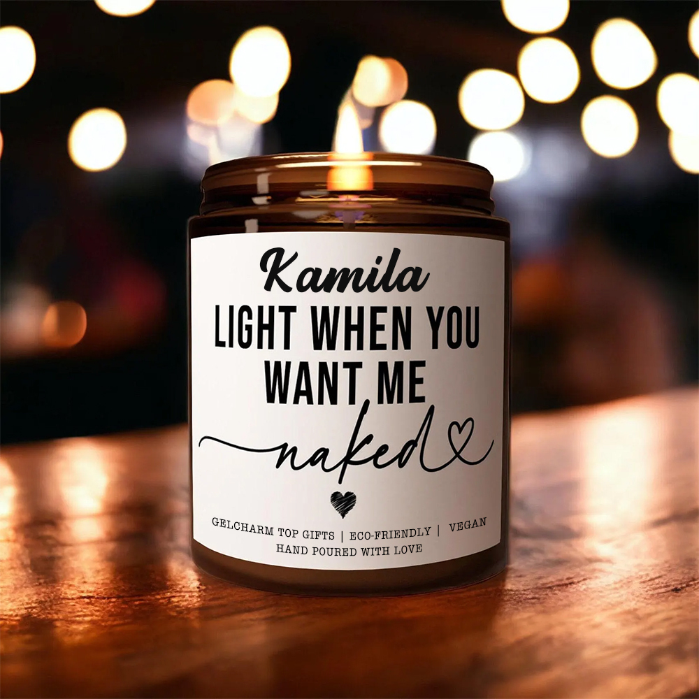 Personalized Valentine's Anniversary Scented Jar Candle | GC032