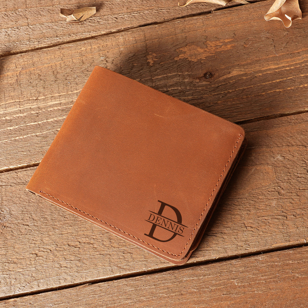 Personalized Vintage Leather Wallet | GC012