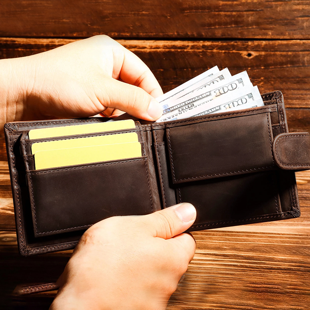 Personalized Minimalist Dermis Leather Wallet | GC017