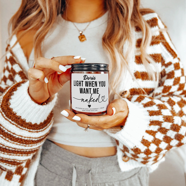 Personalized Valentine's Anniversary Scented Jar Candle | GC032