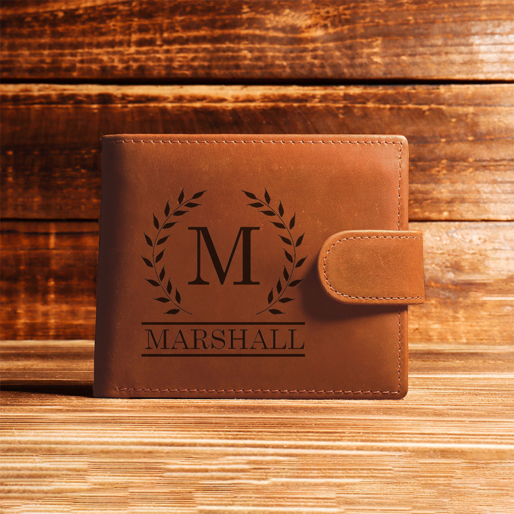 Personalized Minimalist Dermis Leather Wallet | GC017
