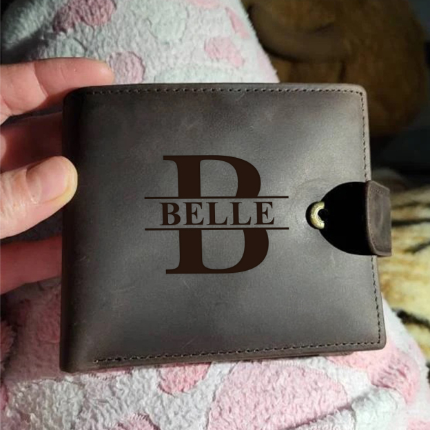 Personalized Minimalist Dermis Leather Wallet | GC017