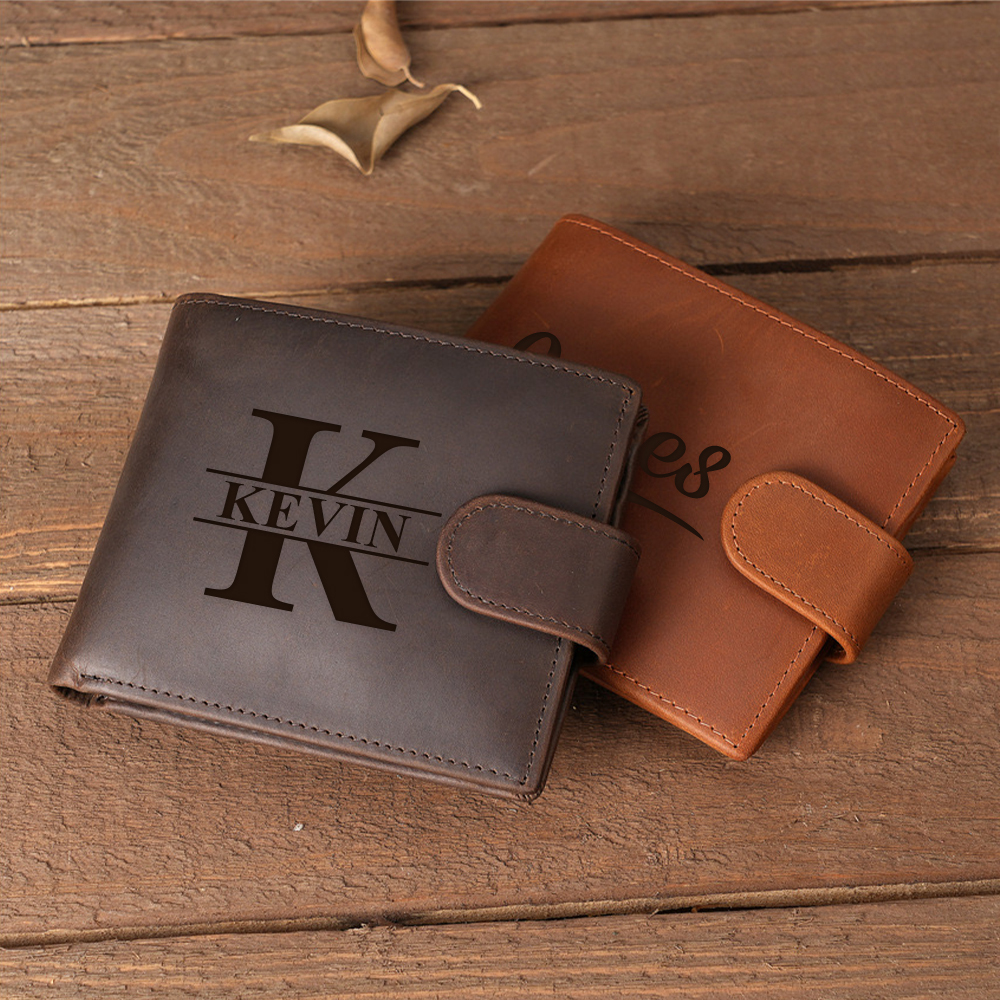 Personalized Minimalist Dermis Leather Wallet | GC017
