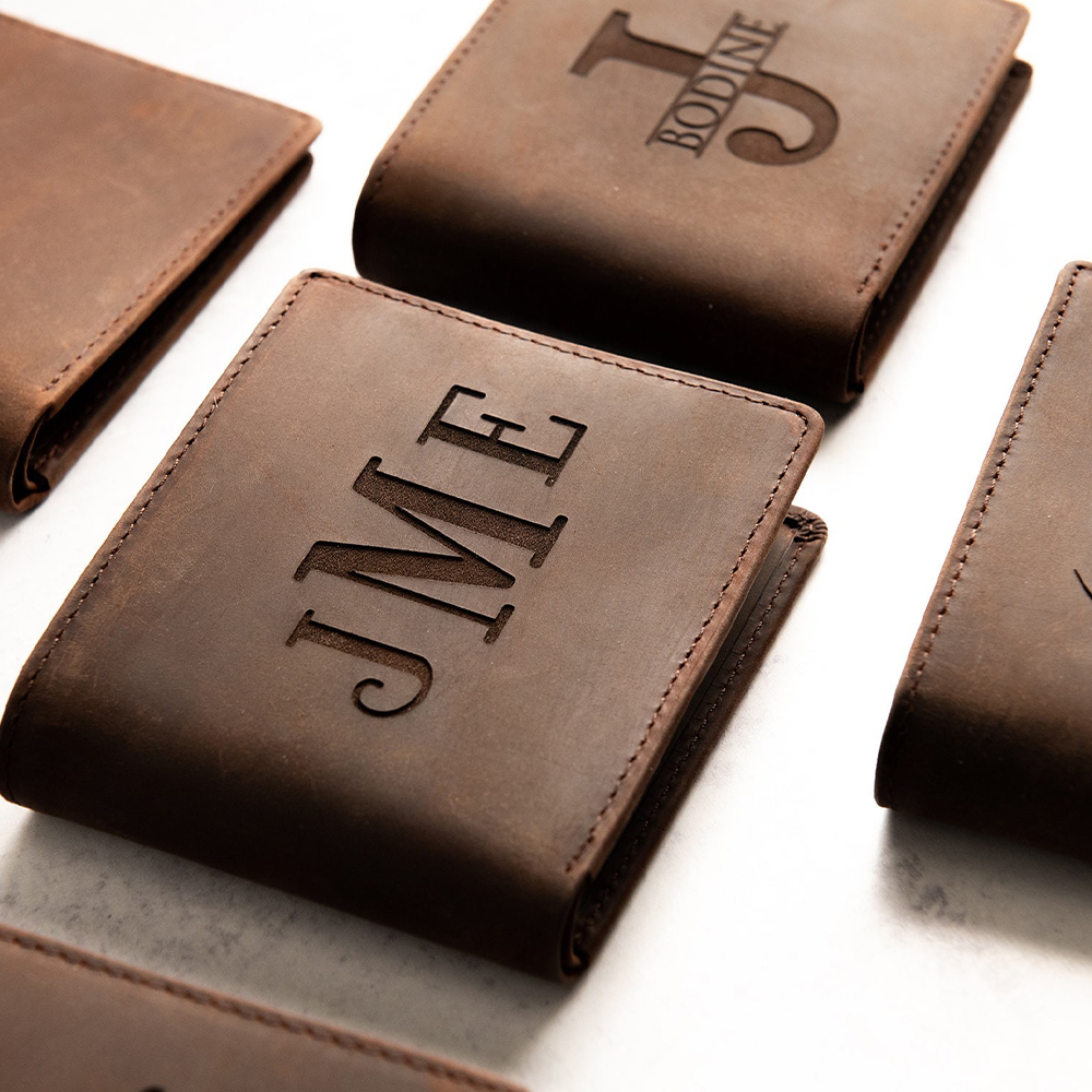 Personalized Leather RFID Wallet | GC010
