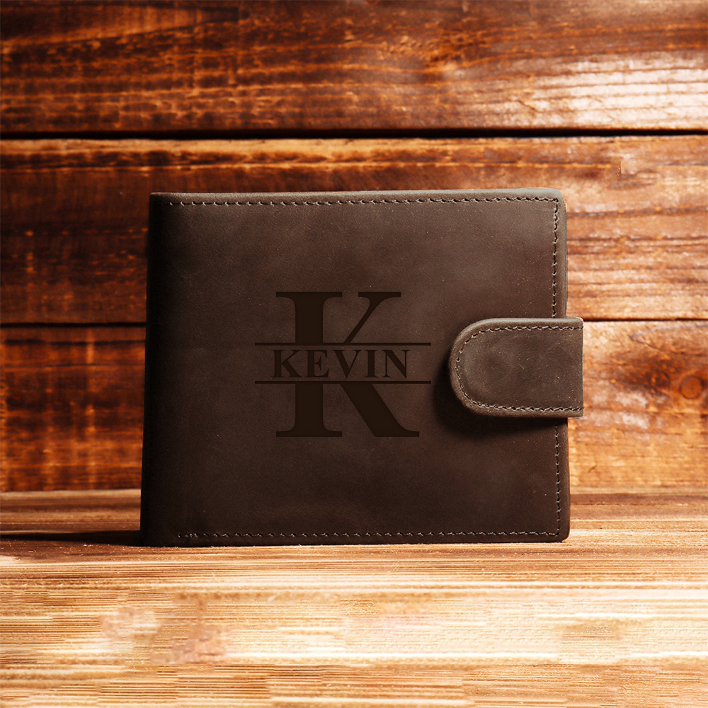 Personalized Minimalist Dermis Leather Wallet | GC017
