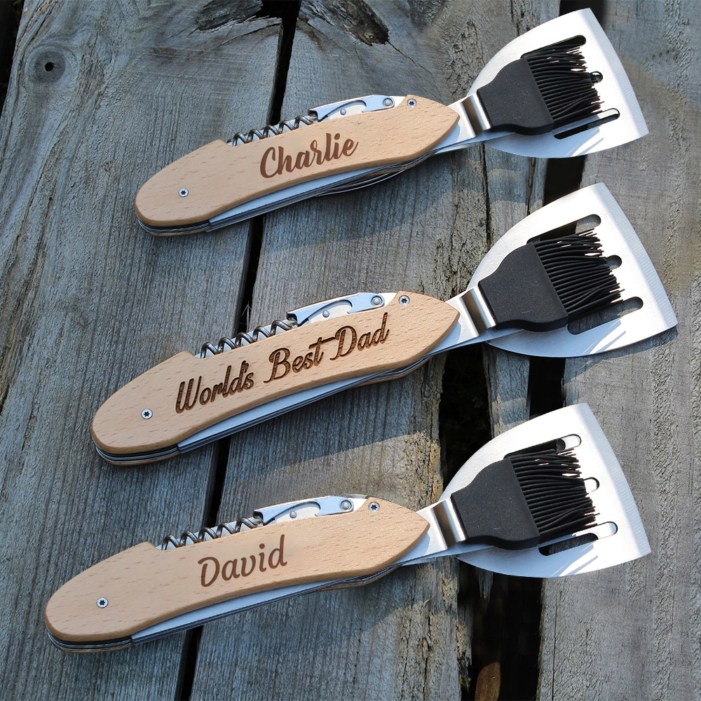 Personalized Multifunctional Bottle Opener With Leather Package | Dad0