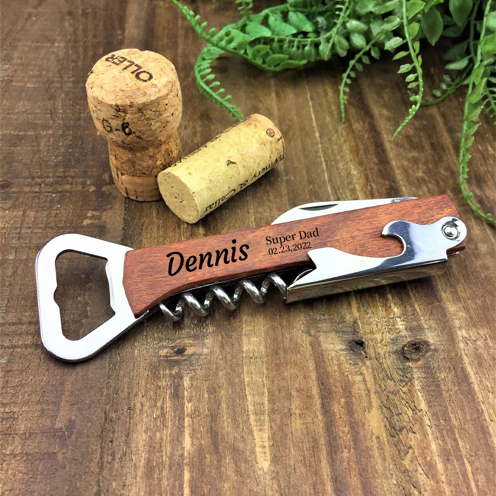 Warm Wood Warm World Style XXXIX ( Personalized Bottle Opener)