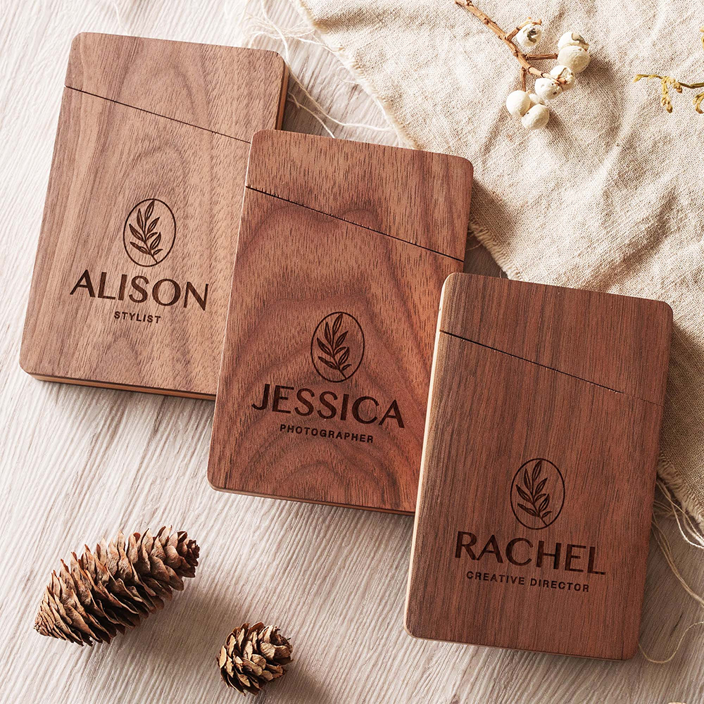 Personalized Engraved Business Magnet Card Holder | GC008