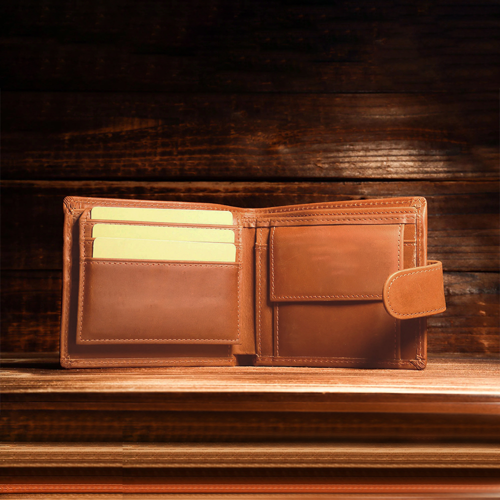 Personalized Minimalist Dermis Leather Wallet | GC017