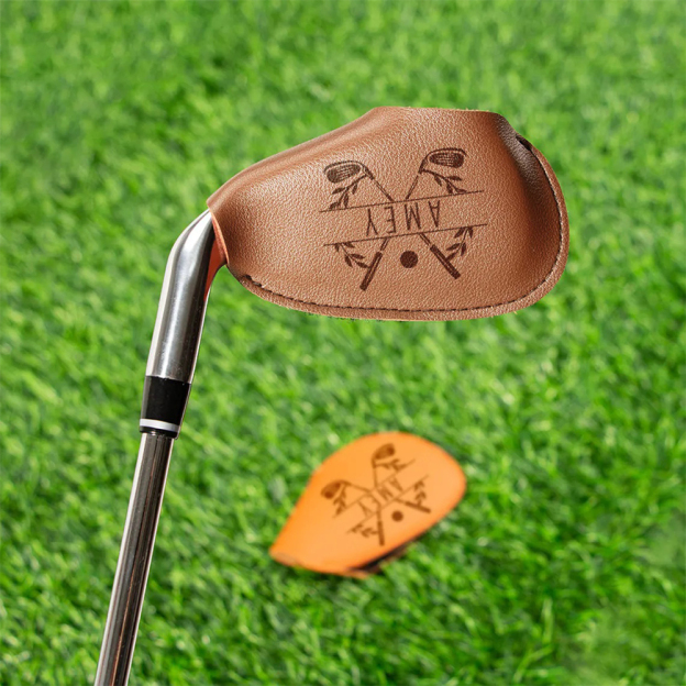 Personalized Leather Golf Club Protective Covers | GC034