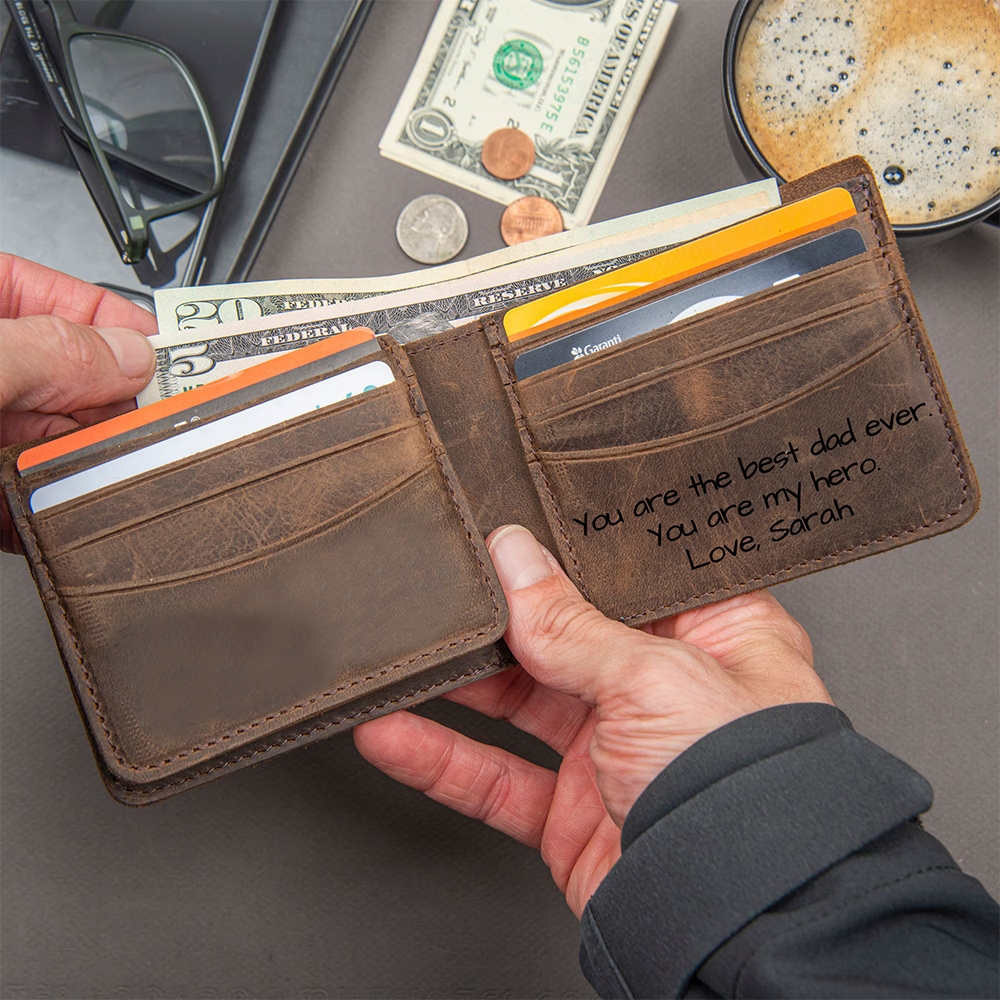 Personalized Vintage Leather Wallet | GC012