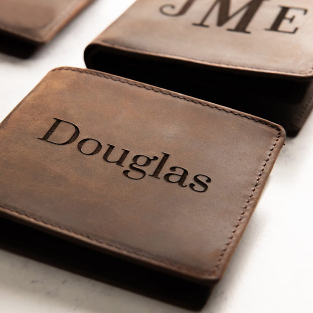 Personalized Leather RFID Wallet | GC010