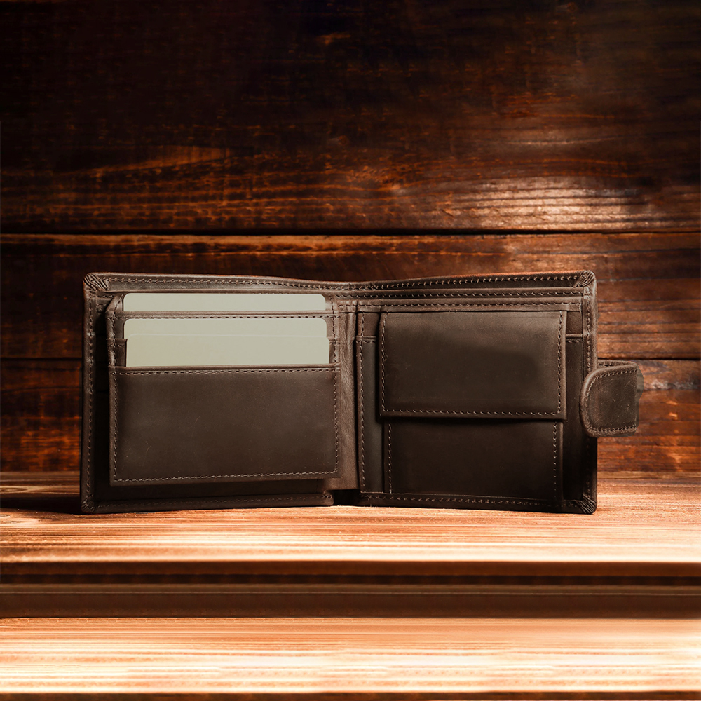 Personalized Minimalist Dermis Leather Wallet | GC017