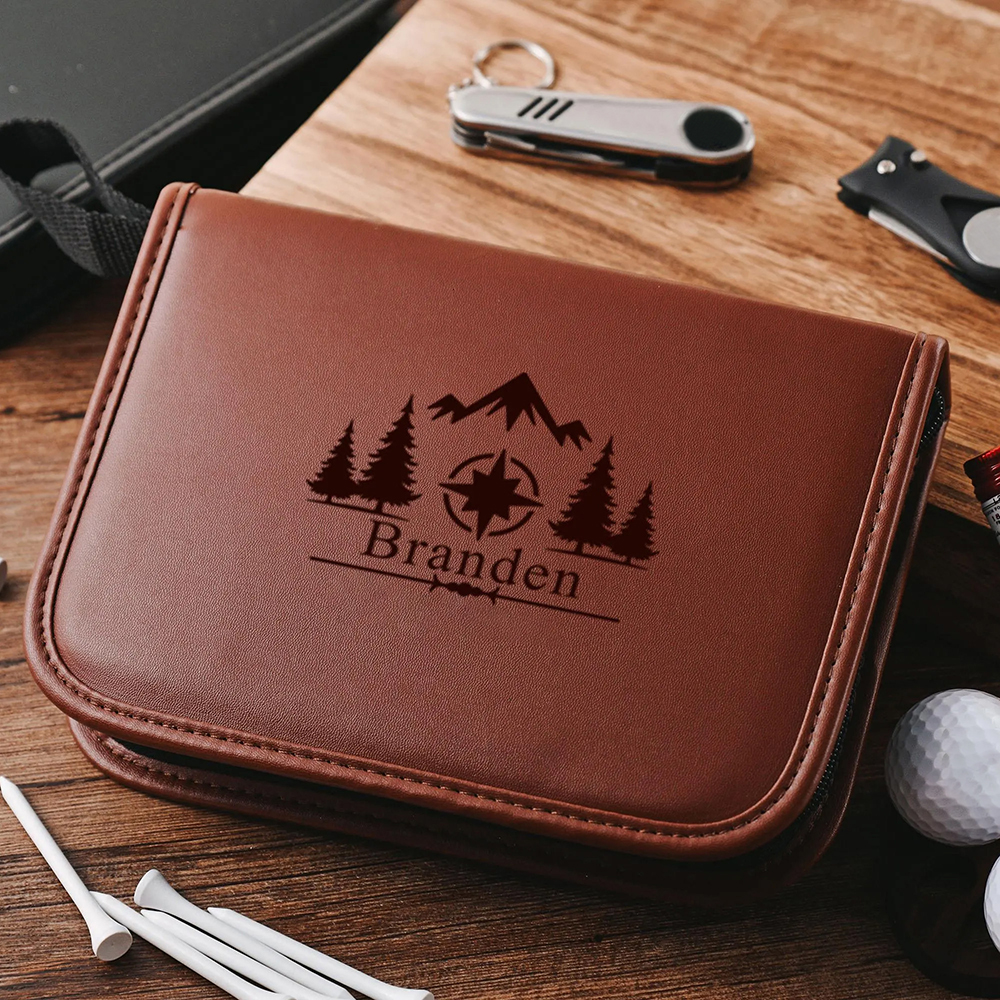 Personalized Retro Leather Golfer's Toolbag | GC021