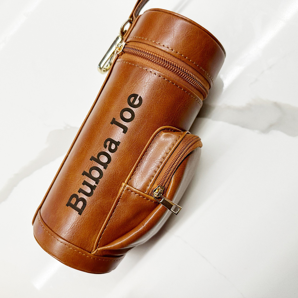 Personalized Portable Travel Leather Cigar Humidor Case | GC042