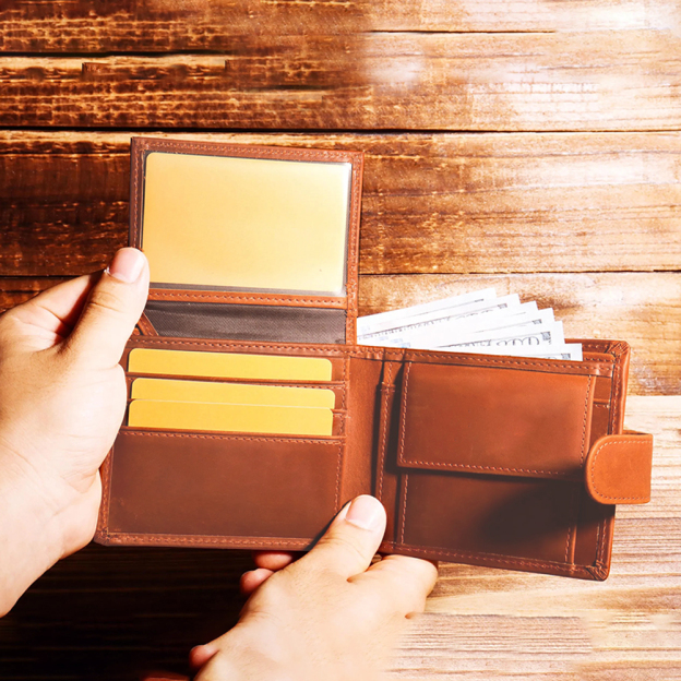 Personalized Minimalist Dermis Leather Wallet | GC017