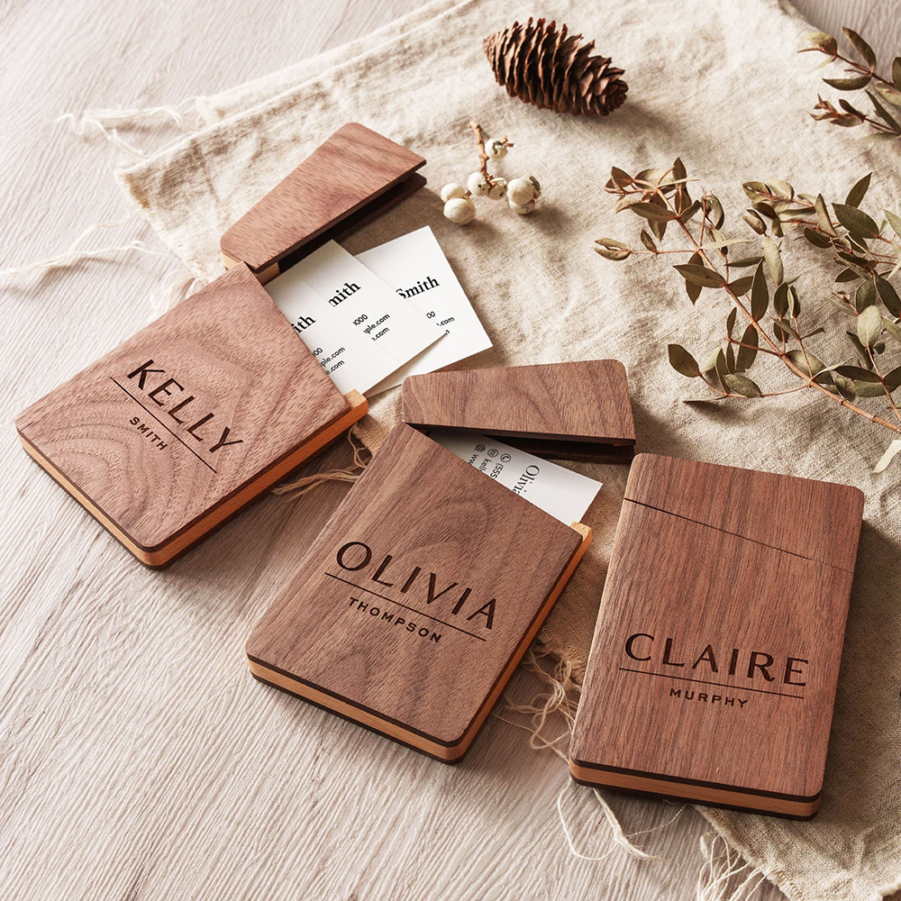 Personalized Engraved Business Magnet Card Holder | GC008