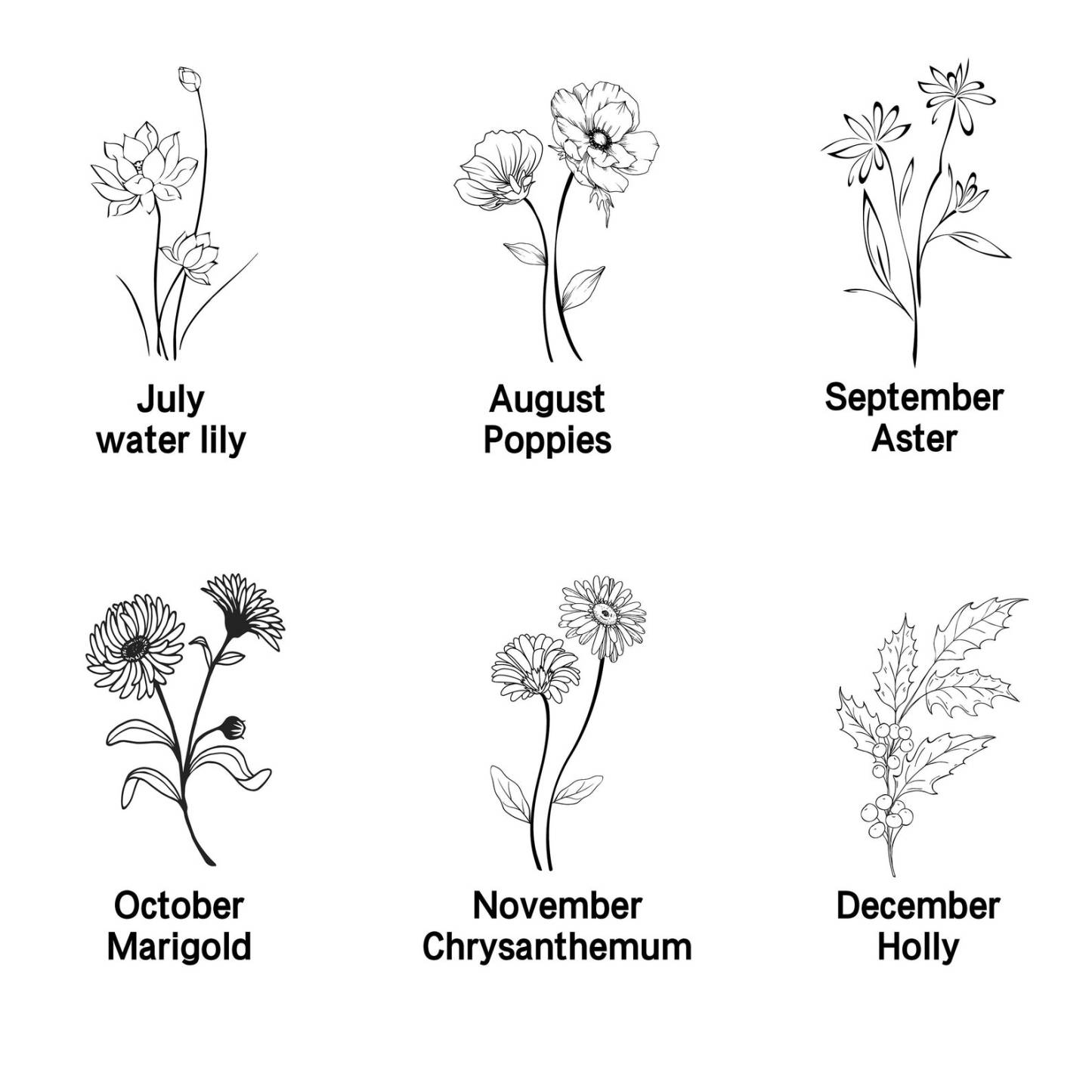 Personalized Birth Flower Travel Jewelry Box | GC002