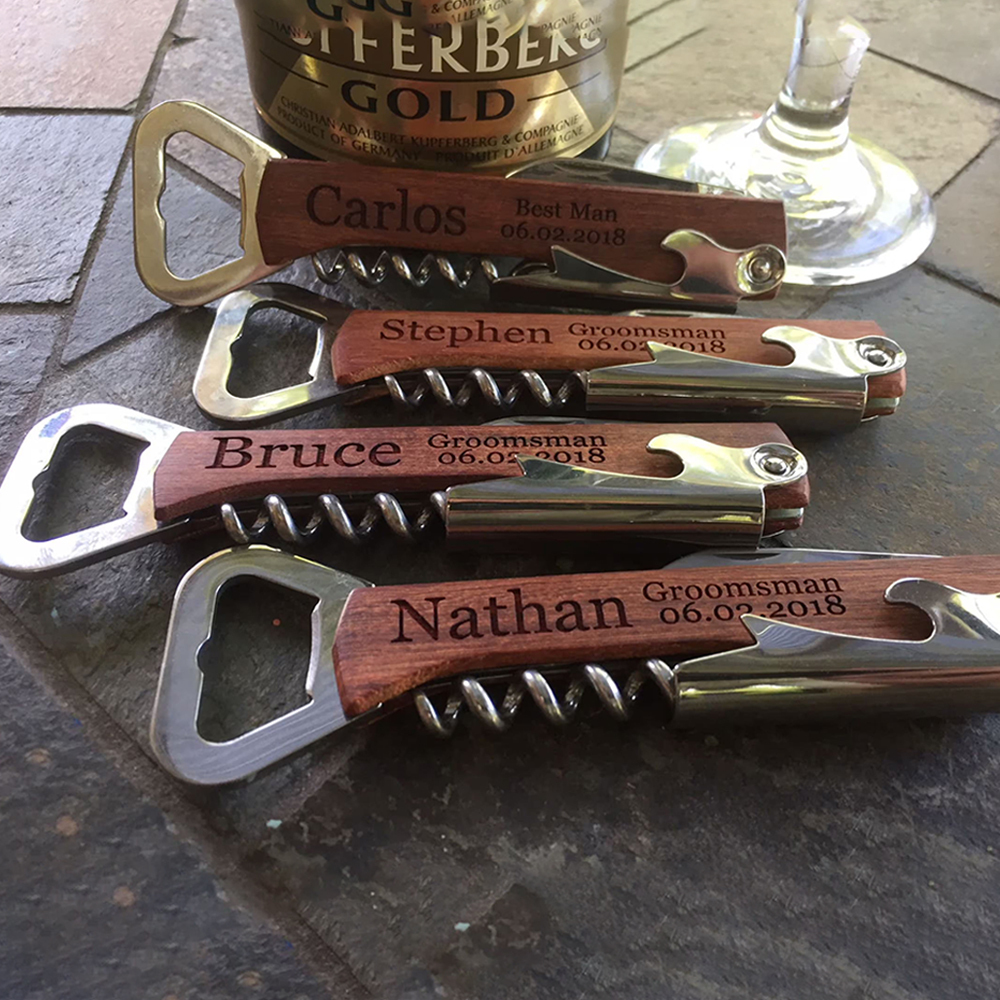 Warm Wood Warm World Style XXXIX ( Personalized Bottle Opener)