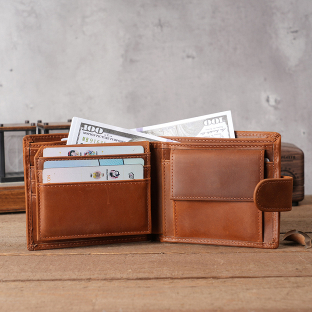 Personalized Minimalist Dermis Leather Wallet | GC017