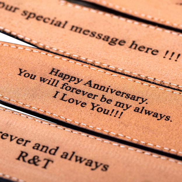Personalized Vintage Handmade Leather Belt | GC001
