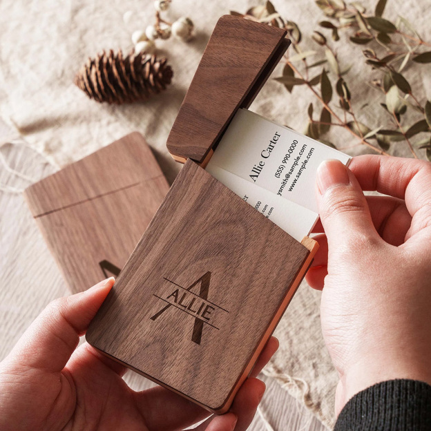 Personalized Engraved Business Magnet Card Holder | GC008