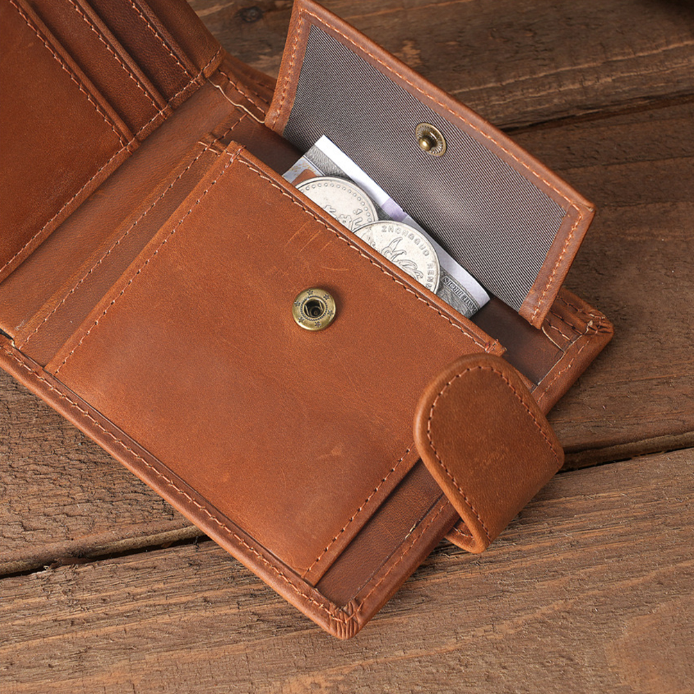Personalized Minimalist Dermis Leather Wallet | GC017