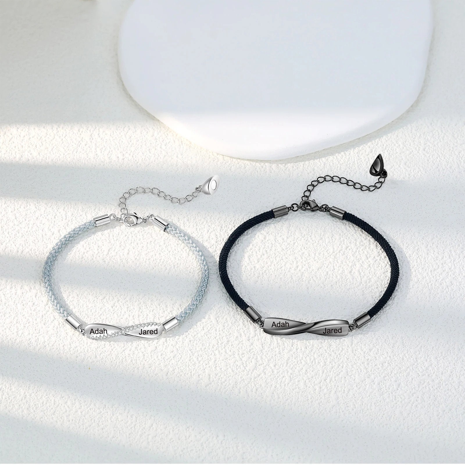 Personalized Mobius Forever Love Couple Bracelets Set | GC024