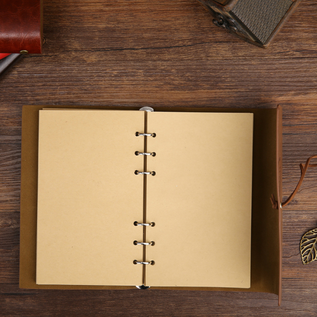 Personalized Name Leather Floral Notebook | GC004