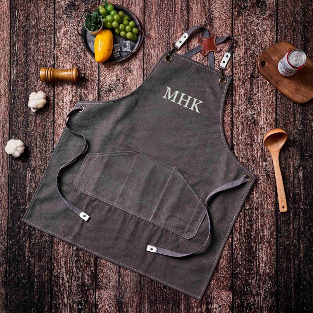 Personalized Canvas Apron with Pockets for Unisex Adult | GC037