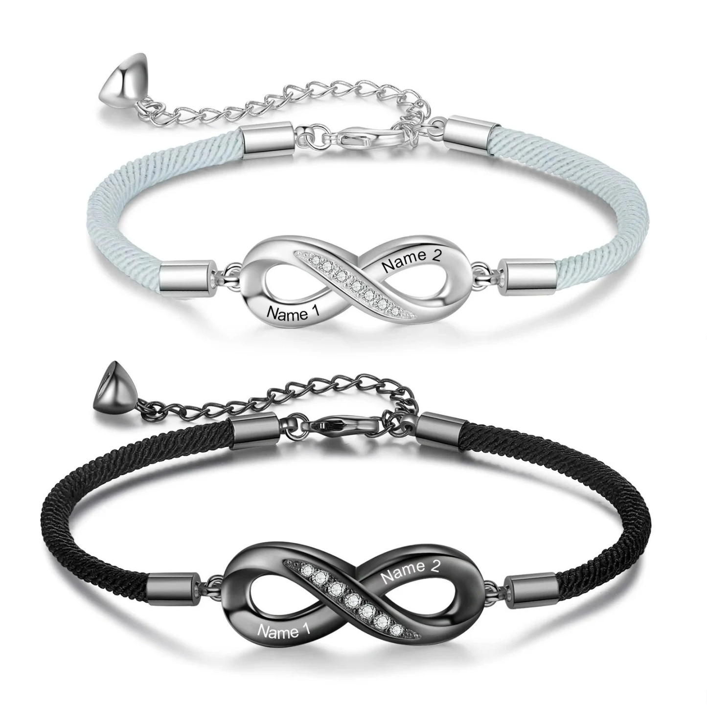 Personalized Mobius Forever Love Couple Bracelets Set | GC024
