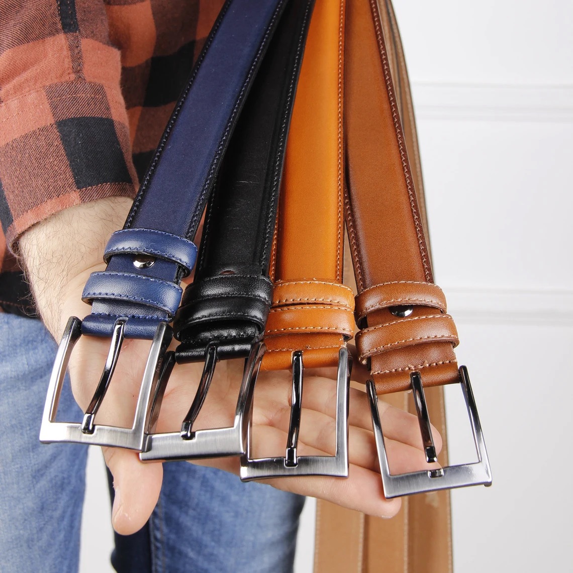 Personalized Vintage Handmade Leather Belt | GC001