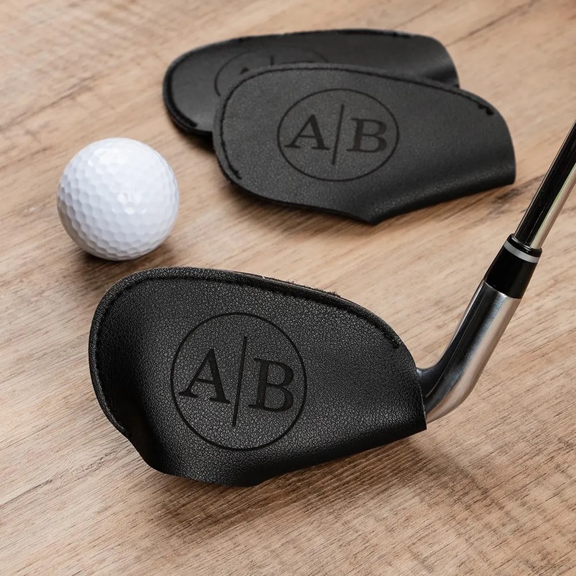 Personalized Leather Golf Club Protective Cover | GC034