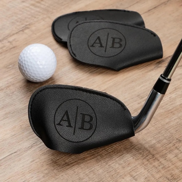 Personalized Leather Golf Club Protective Cover | GC034