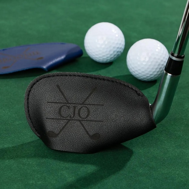 Personalized Leather Golf Club Protective Cover | GC034