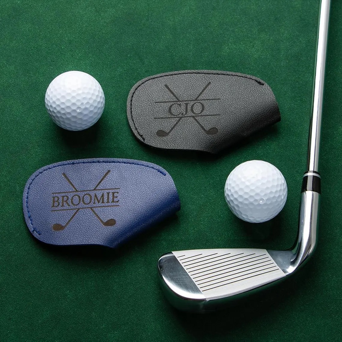 Personalized Leather Golf Club Protective Cover | GC034