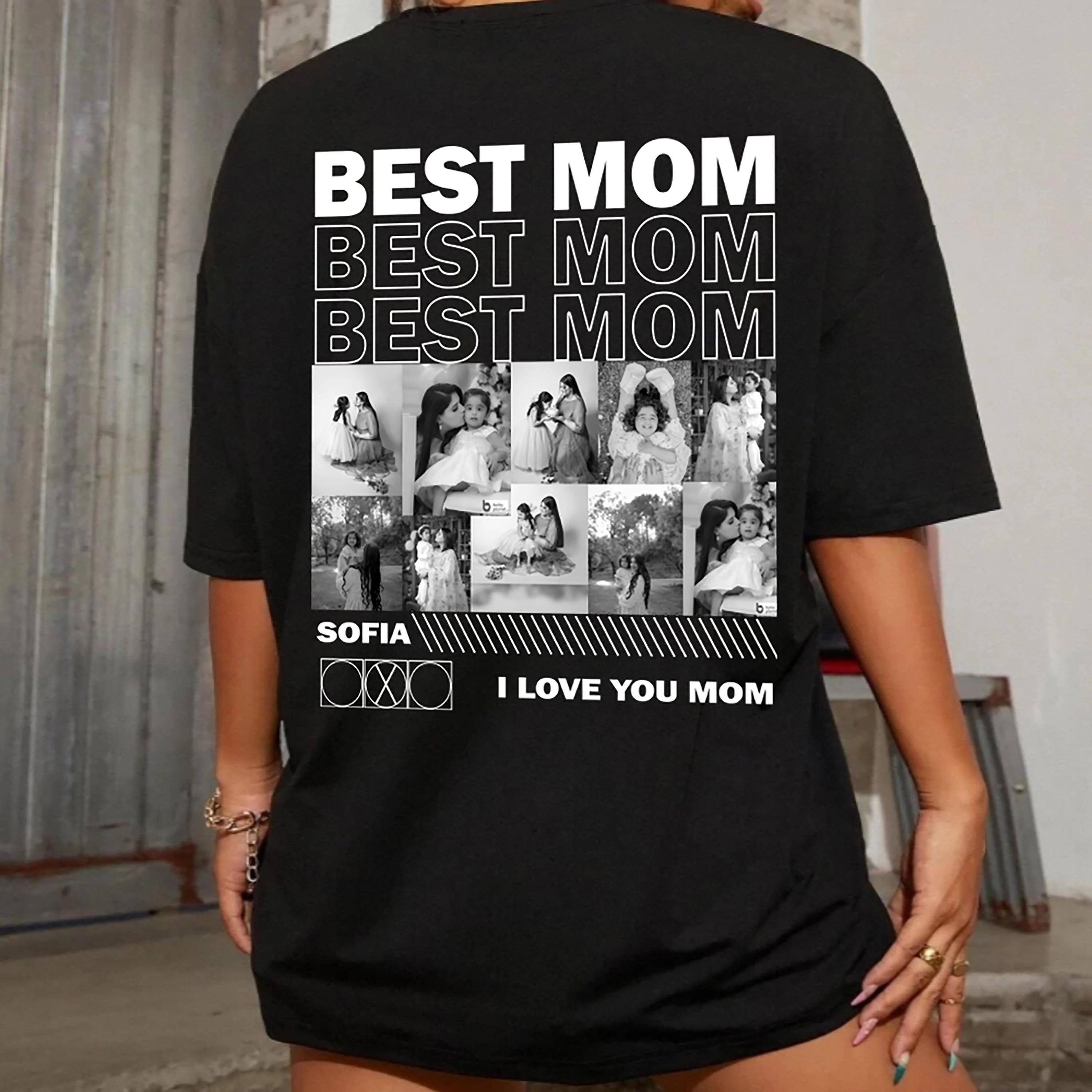 Personalized Original Cotton Best Mom Photo T-Shirt | GC045