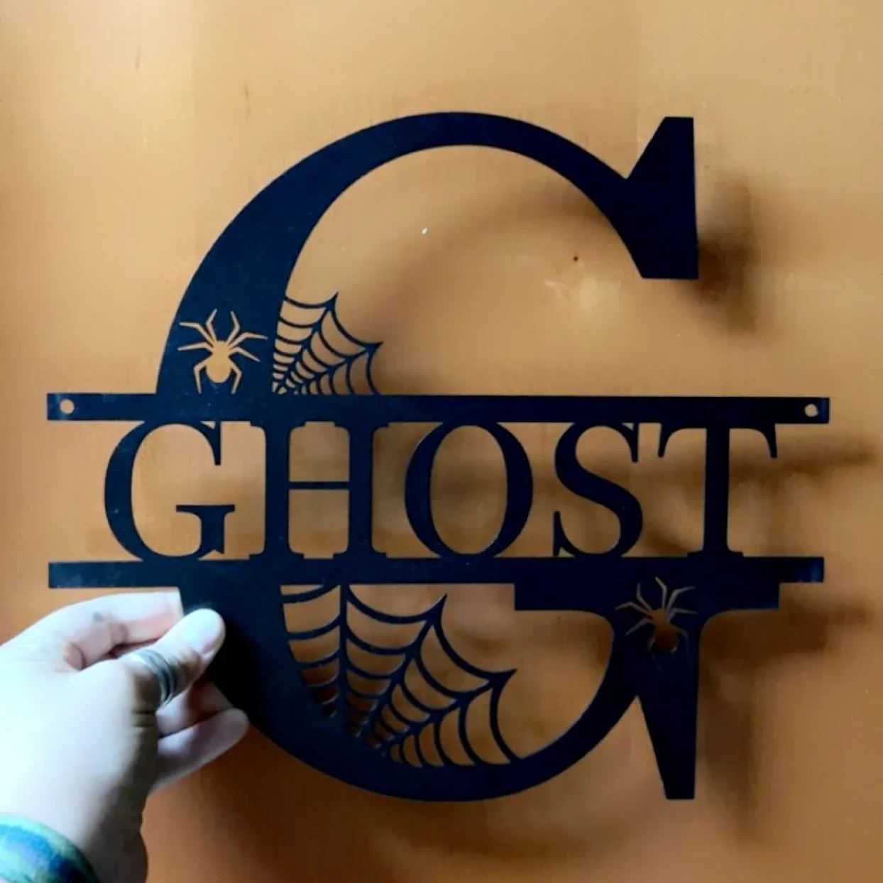Personalized Halloween Alphabet Letters Metal Sign | GCMetal01
