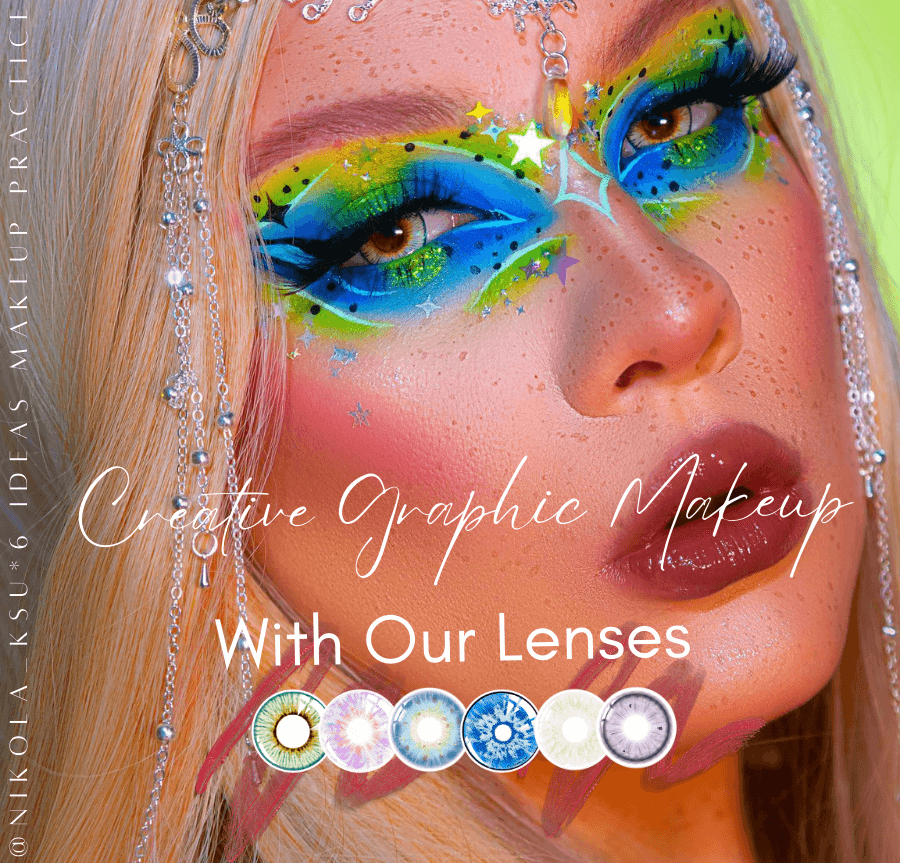 6 Ideas for Creative Graphic Makeup With Mislens Eye Lenses-mislens Eye lenses blog