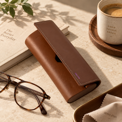 Mislens Vintage Brown Eyewear Case