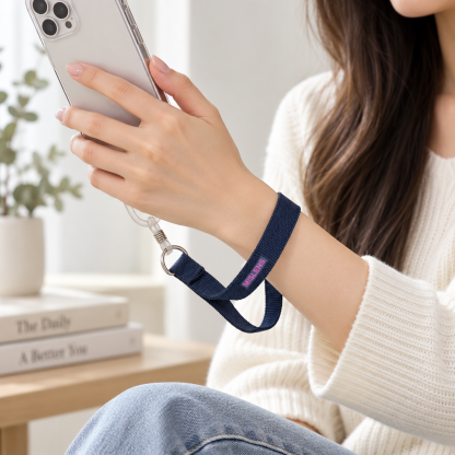 Mislens Navy Phone Wrist Strap