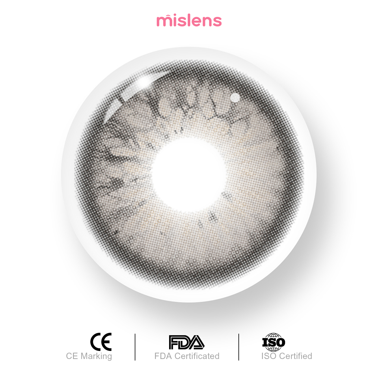 【New】Mislens Ease Grey 1-Day Lenses (10 Lenses / Box)
