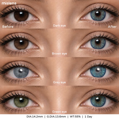 【New】Mislens Saga Blue 1-Day Lenses (10 Lenses / Box)