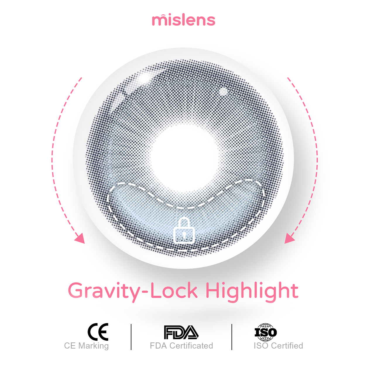 【New】Mislens Sigh Blue 1-Day Lenses (10 Lenses / Box)