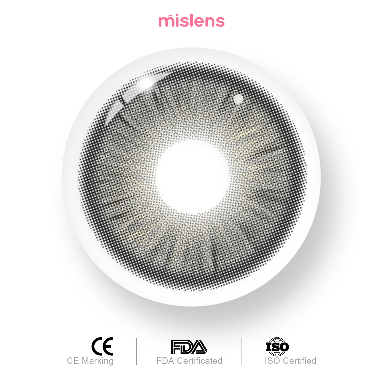 【New】Mislens Sway Grey 1-Day Lenses (10 Lenses / Box)