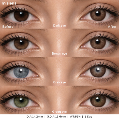 【New】Mislens Sway Brown 1-Day Lenses (10 Lenses / Box)